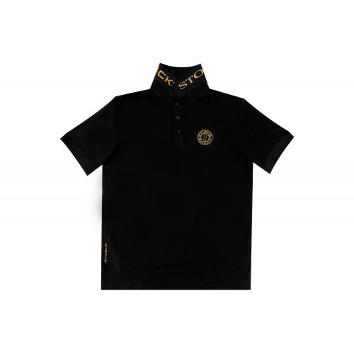 Polo Jersey SS Storck stand-up collar black