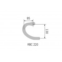 Roadbar RBC220 CP 420mm c/c matt