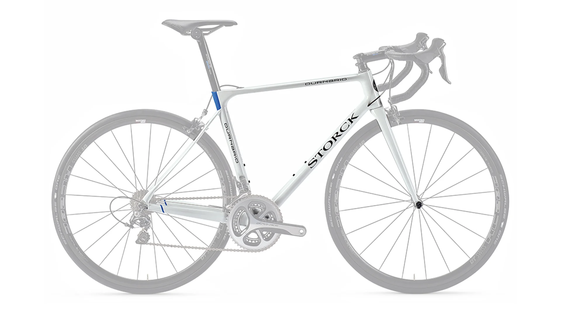 Rahmenset Durnario Pro G1 XL weiß-blau