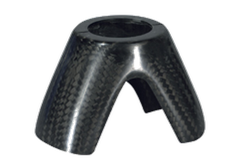 Aerohaube Carbon für Stiletto Gabel glanz