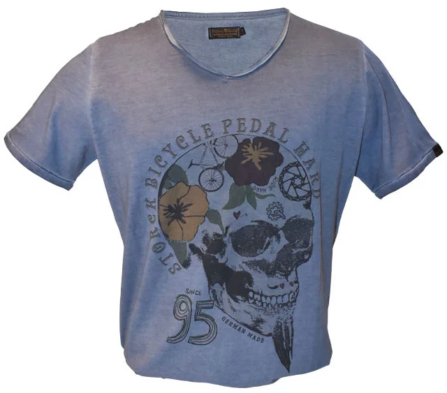 STORCK T-Shirt "Pedal hard '95" Blau L